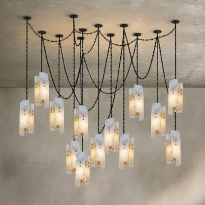 Cascading Chain Cluster Chandelier
