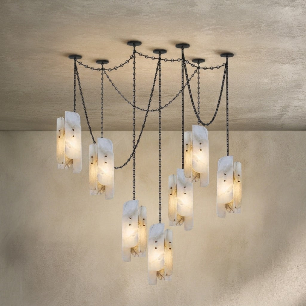 Cascading Chain Cluster Chandelier