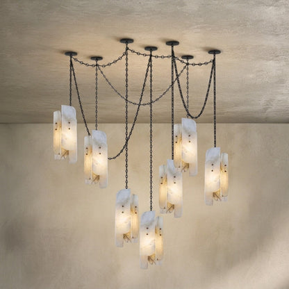 Cascading Chain Cluster Chandelier