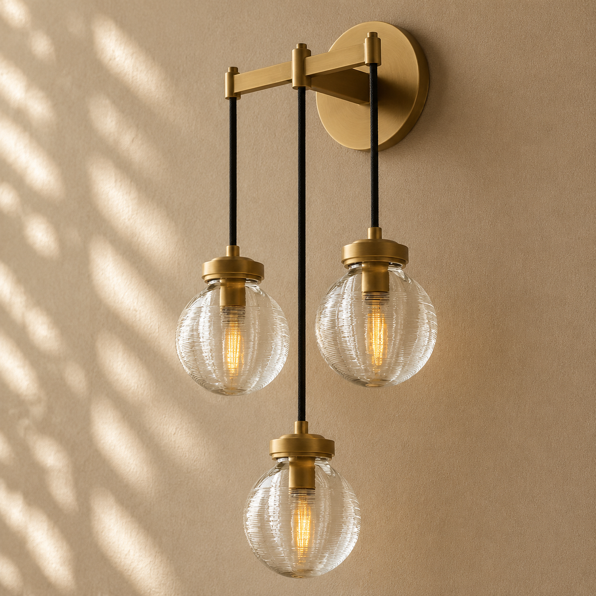 Pearly Triple Sconce