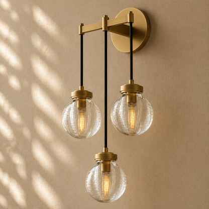 Pearly Triple Sconce