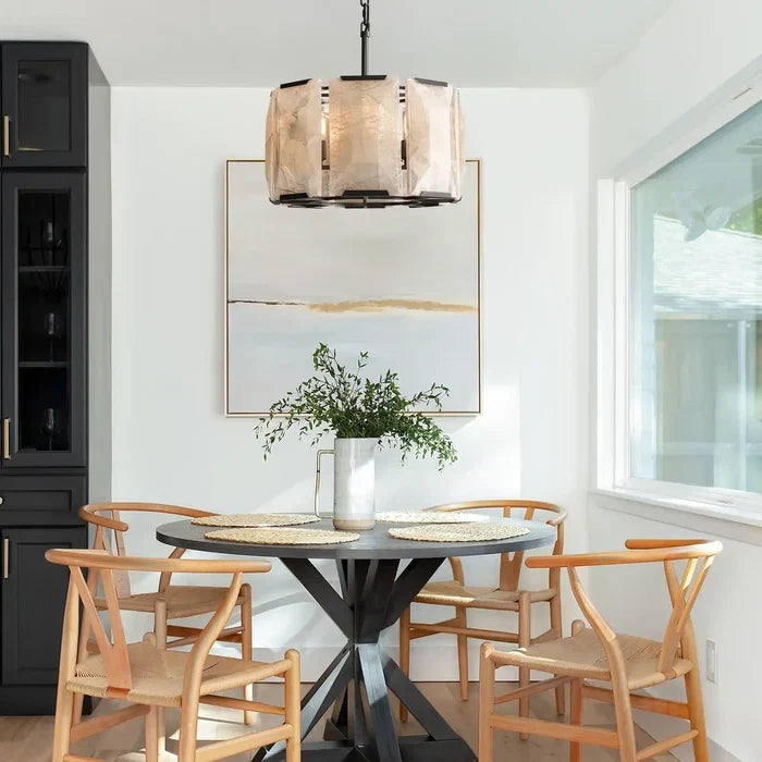 Hartley Calcite Round Alabaster Chandelier