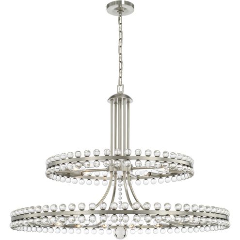 Modern 2/3 Ring Glass Ball Chandelier for Low-ceiling