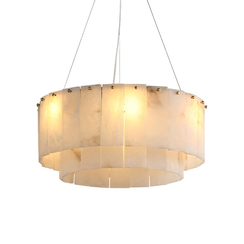 Copper & Alabaster Chandelier