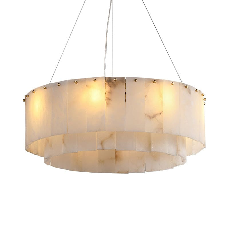Copper & Alabaster Chandelier