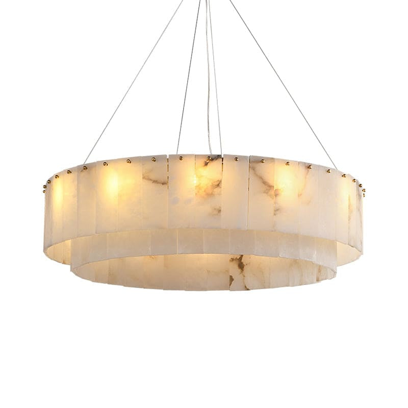Copper & Alabaster Chandelier