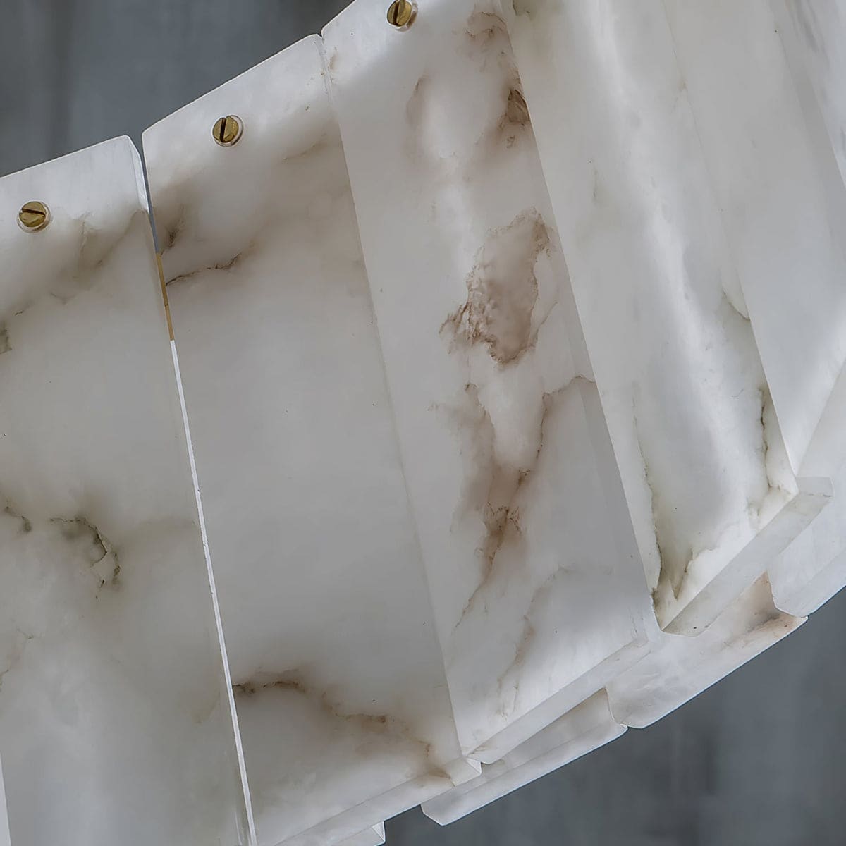Copper & Alabaster Chandelier
