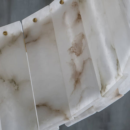 Copper & Alabaster Chandelier