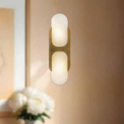 Hopkins Alabaster Sconce 9"–17"