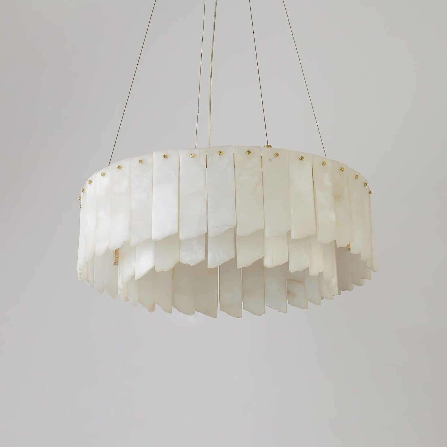 Alabaster Cascade Tiered Chandelier 27.6