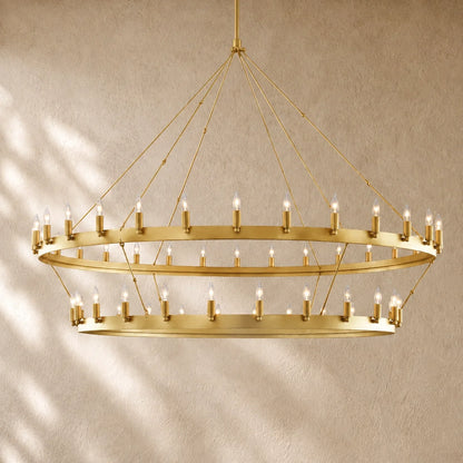 Caminon Vintage 2-Tier Round Chandelier