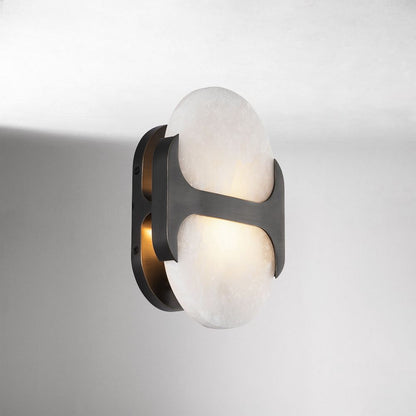 Hopkins Alabaster Sconce 9"–17"