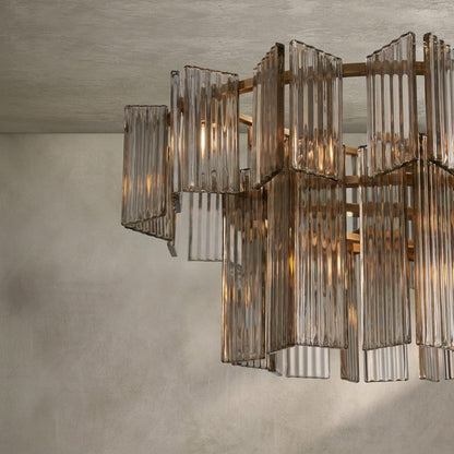 Delsie Oval Tiered Chandelier 63'' 72"W