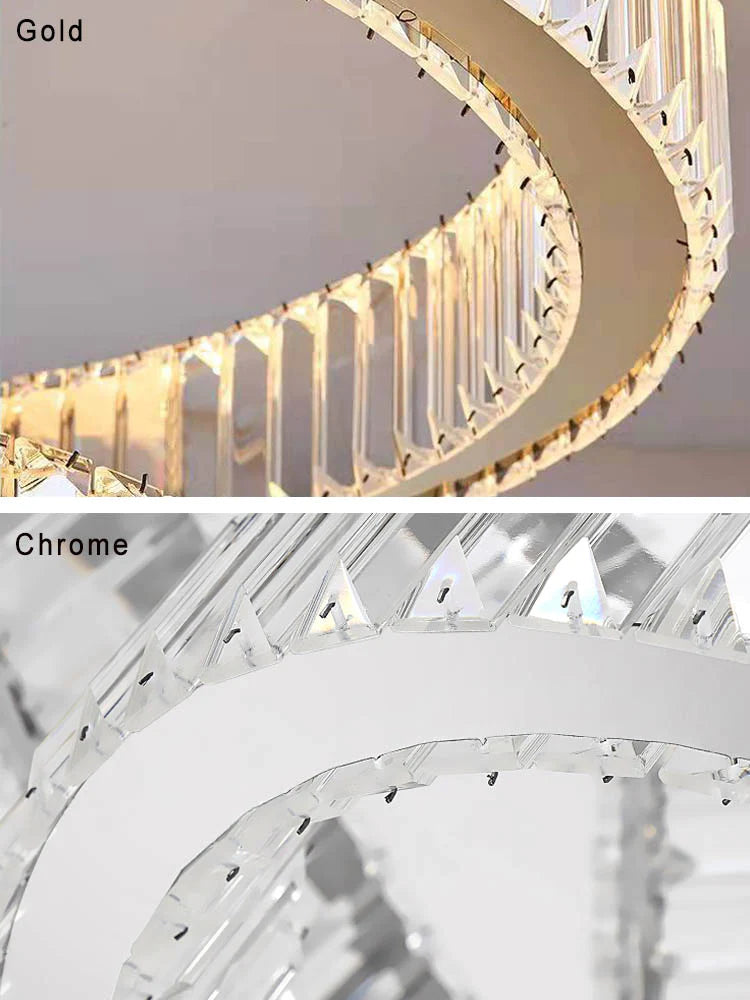 Morylighting Radiant Aura Round LED Chandelier - Background Shot