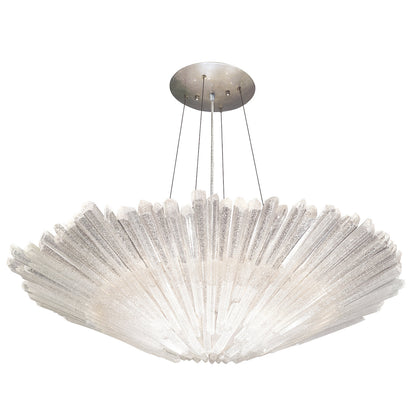 Diamantina 32" Round Chandelier, 8-Light Crystal Chandelier, Elegant Luxury Lighting