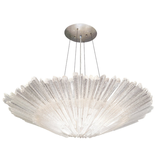 Diamantina 32" Round Chandelier, 8-Light Crystal Chandelier, Elegant Luxury Lighting