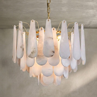 Drop Alabaster Chandelier