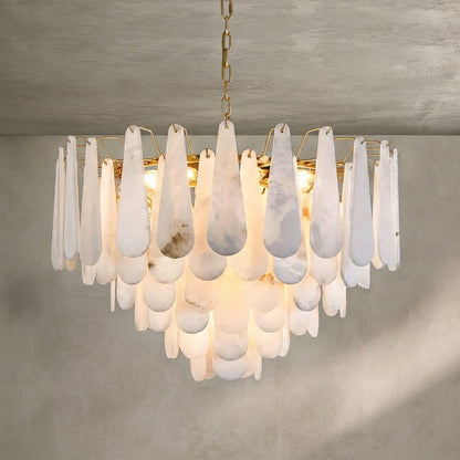 Drop Alabaster Chandelier