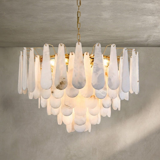 Drop Alabaster Chandelier