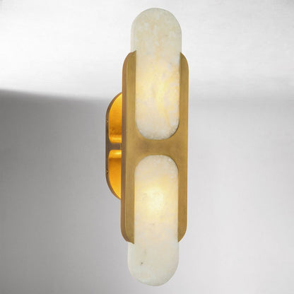 Hopkins Alabaster Sconce 9"–17"