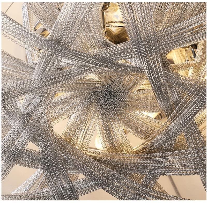 LA Liz Luxury Aluminum Chain  Flushmounts