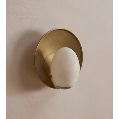 Egg Alabaster Sconces