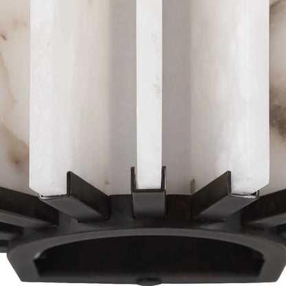 Ribbed Alabaster Panel Sconce