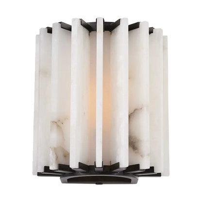 Ribbed Alabaster Panel Sconce
