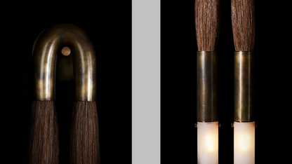 Horsehair Wall Sconce 30''H