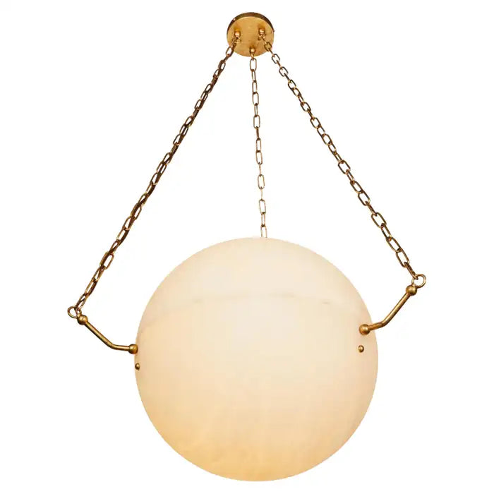 Large 'Atlas' Alabaster Suspension Lamp