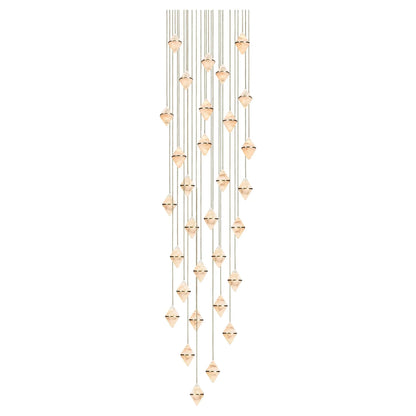 Gem Circular Cluster Alabaster Chandelier 30