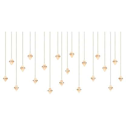 Gem Rectangular Alabaster Chandelier 20
