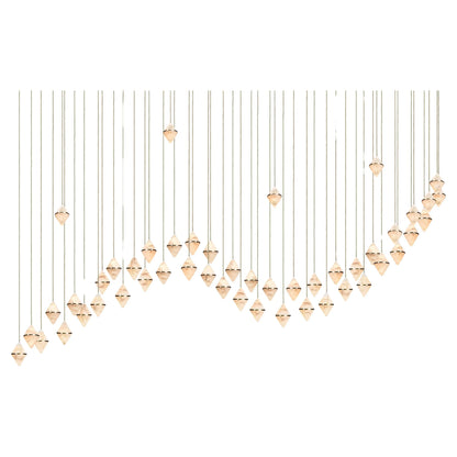 Gem Wave Alabaster Chandelier 48