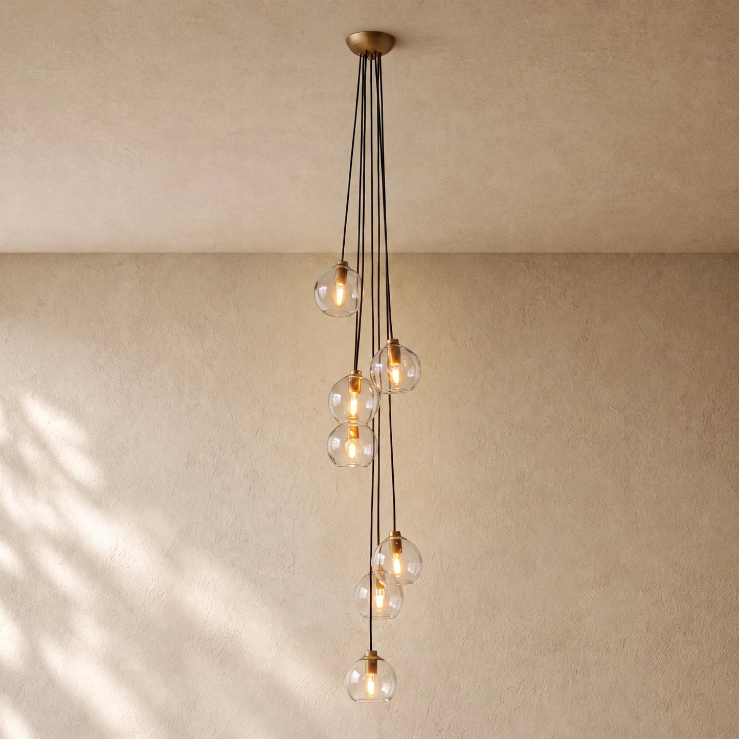 Bubble Glass Cascade Pendant