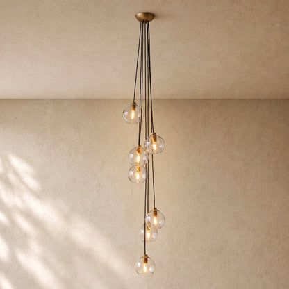 Bubble Glass Cascade Pendant