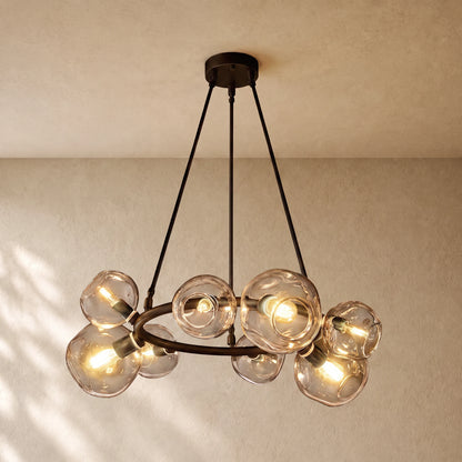 Bubble Glass Round Chandelier