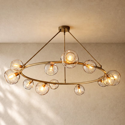 Bubble Glass Round Chandelier