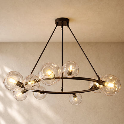 Bubble Glass Round Chandelier