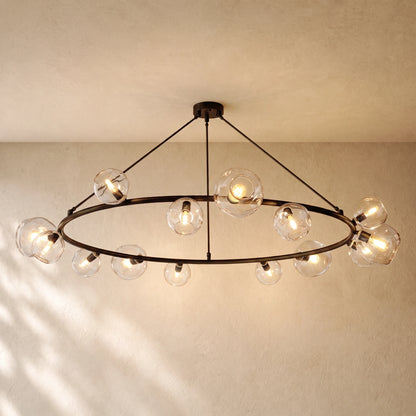 Bubble Glass Round Chandelier