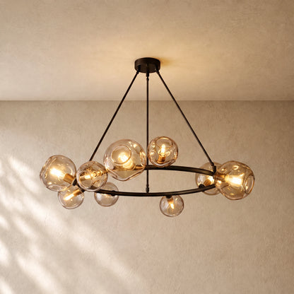 Bubble Glass Round Chandelier