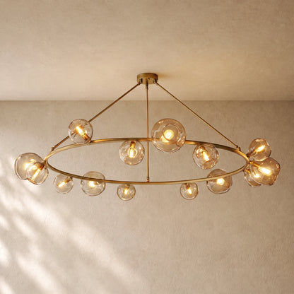 Bubble Glass Round Chandelier