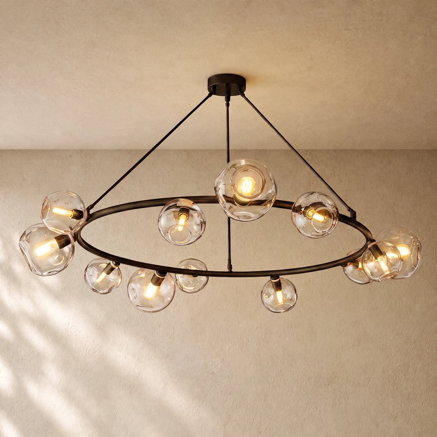 Bubble Glass Round Chandelier
