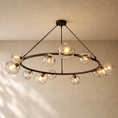 Bubble Glass Round Chandelier
