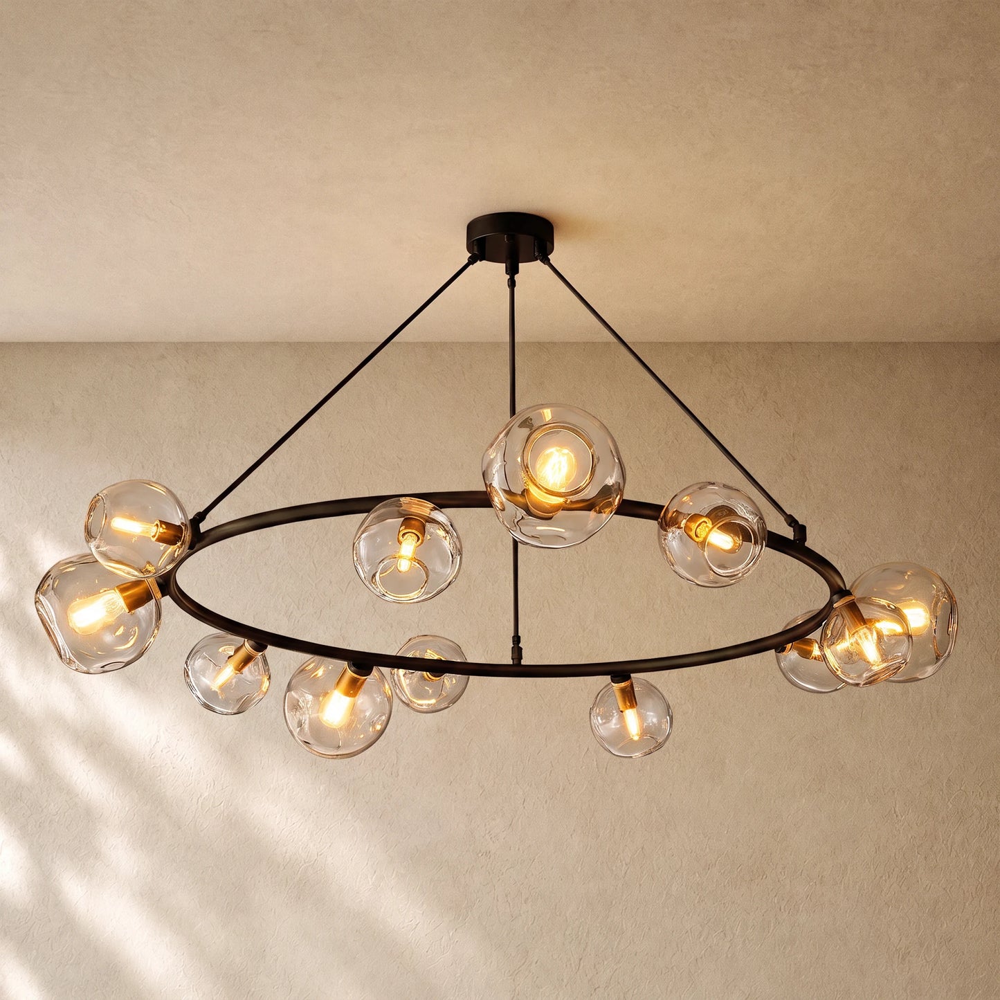 Bubble Glass Round Chandelier