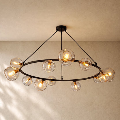 Bubble Glass Round Chandelier