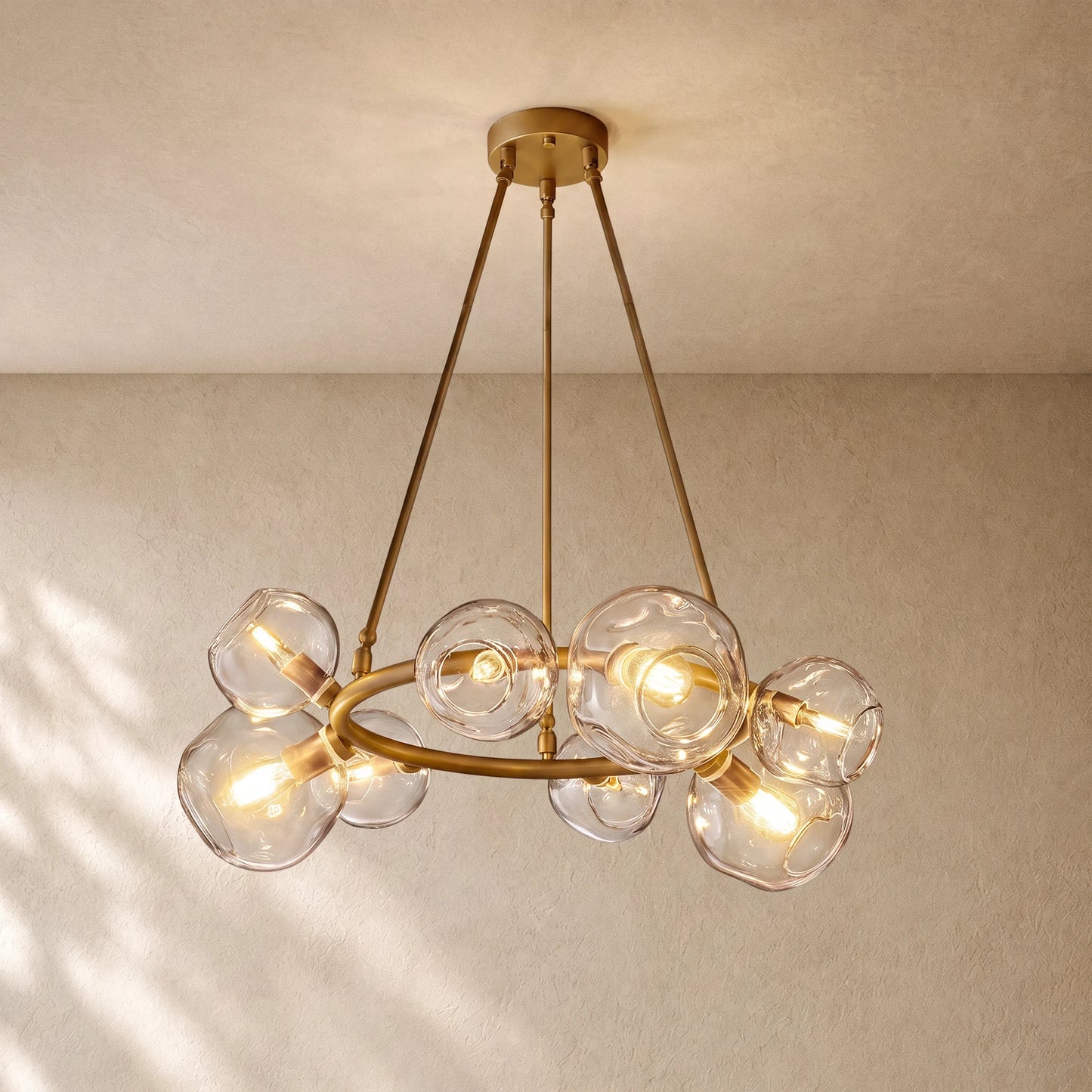 Bubble Glass Round Chandelier