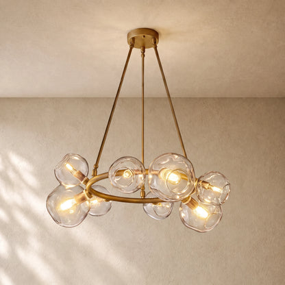 Bubble Glass Round Chandelier