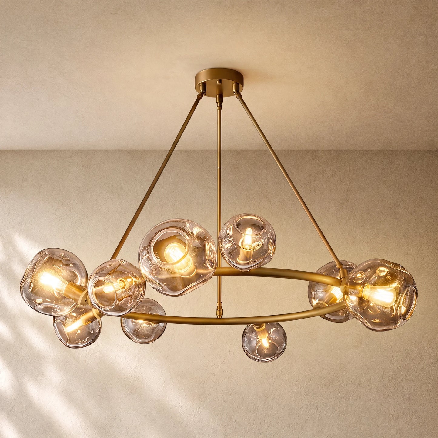 Bubble Glass Round Chandelier