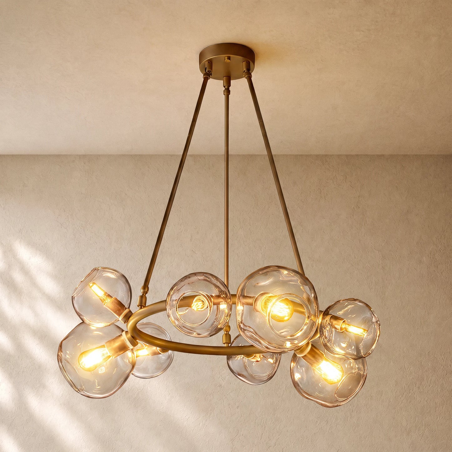 Bubble Glass Round Chandelier