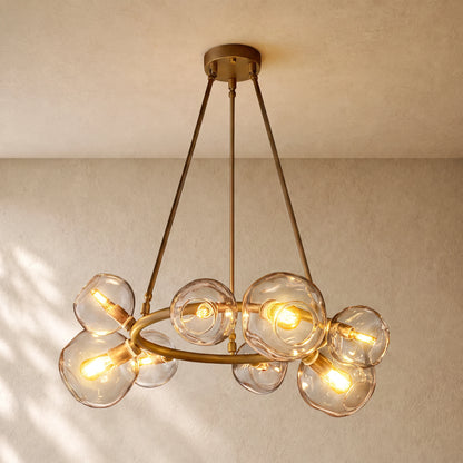 Bubble Glass Round Chandelier